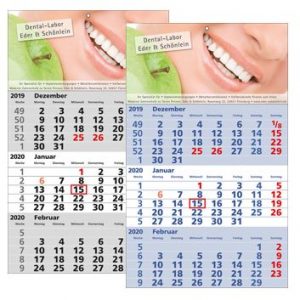 Monatskalender mit Logo