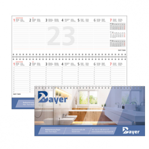 Tischkalender mit Logo